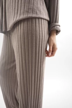 Made In Italy Classic Super Soft Ribbed Fine Knit Pant Mocha -Fashion Women's Store made in italy classic super soft ribbed fine knit pant mocha 5.jpg