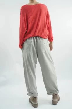 Made In Italy Classic Super Soft Ribbed Fine Knit Top Strawberry -Fashion Women's Store made in italy classic super soft ribbed fine knit strawberry03.jpg