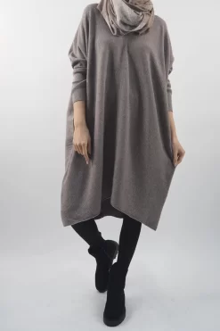 Made In Italy Conrad Archie Le Sac Dress Mocha Marl