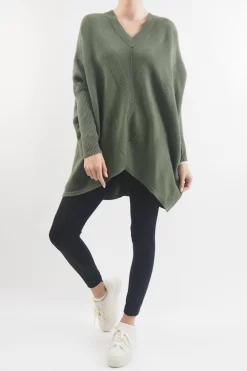 Made In Italy Conrad Chevron Archie Knit Top Khaki 8 Made In Italy Conrad Chevron Archie Knit Top Khaki -Fashion Women's Store made in italy conrad chevron archie knit top khaki 2.jpg