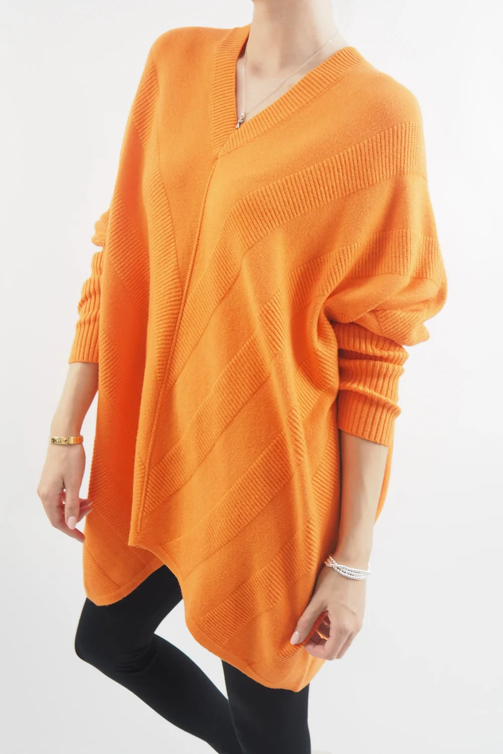 Made In Italy Conrad Chevron Archie Knit Top Marmalade 6 Made In Italy Conrad Chevron Archie Knit Top Marmalade - Image 4