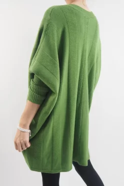 Made In Italy Conrad Chevron Archie Knit Top Matcha -Fashion Women's Store made in italy conrad chevron archie knit top matcha 4.jpg