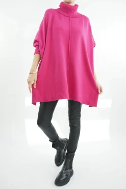 Made In Italy Conrad Classic Blanket Top Knit Geranium -Fashion Women's Store made in italy conrad classic blanket knit geranium4.jpg