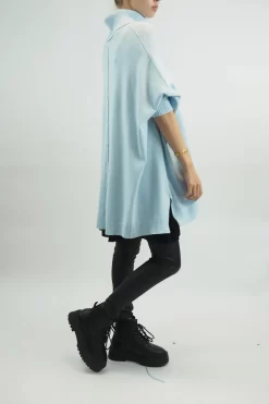 Made In Italy Conrad Classic Blanket Knit Top Ice Blue -Fashion Women's Store made in italy conrad classic blanket knit ice blue 2.jpg