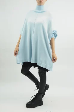 Made In Italy Conrad Classic Blanket Knit Top Ice Blue -Fashion Women's Store made in italy conrad classic blanket knit ice blue 4.jpg