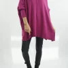 Made In Italy Conrad Classic Blanket Knit Top Magenta -Fashion Women's Store made in italy conrad classic blanket knit magenta1.jpg