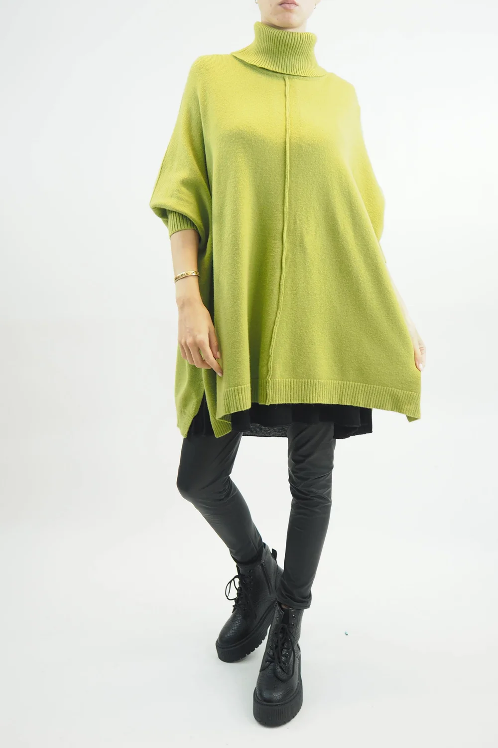 Made In Italy Conrad Classic Blanket Knit Top Olive Zing 3 Made In Italy Conrad Classic Blanket Knit Top Olive Zing