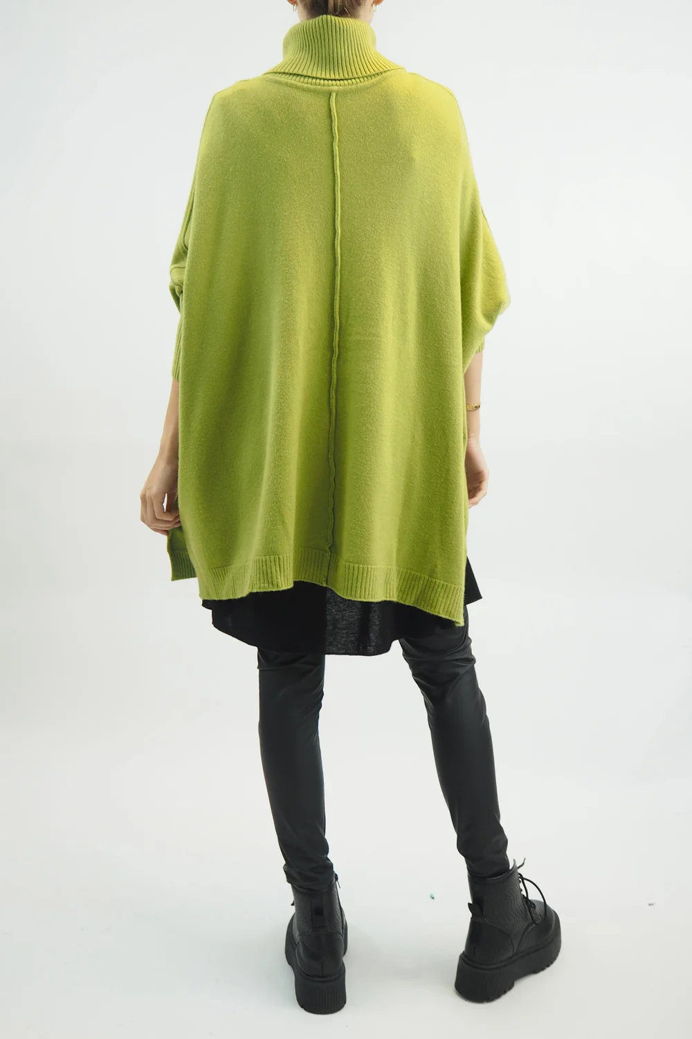 Made In Italy Conrad Classic Blanket Knit Top Olive Zing 6 Made In Italy Conrad Classic Blanket Knit Top Olive Zing - Image 4