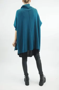 Made In Italy Conrad Classic Blanket Knit Top Prussian -Fashion Women's Store made in italy conrad classic blanket knit prussian 3.jpg