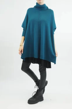 Made In Italy Conrad Classic Blanket Knit Top Prussian -Fashion Women's Store made in italy conrad classic blanket knit prussian 4.jpg