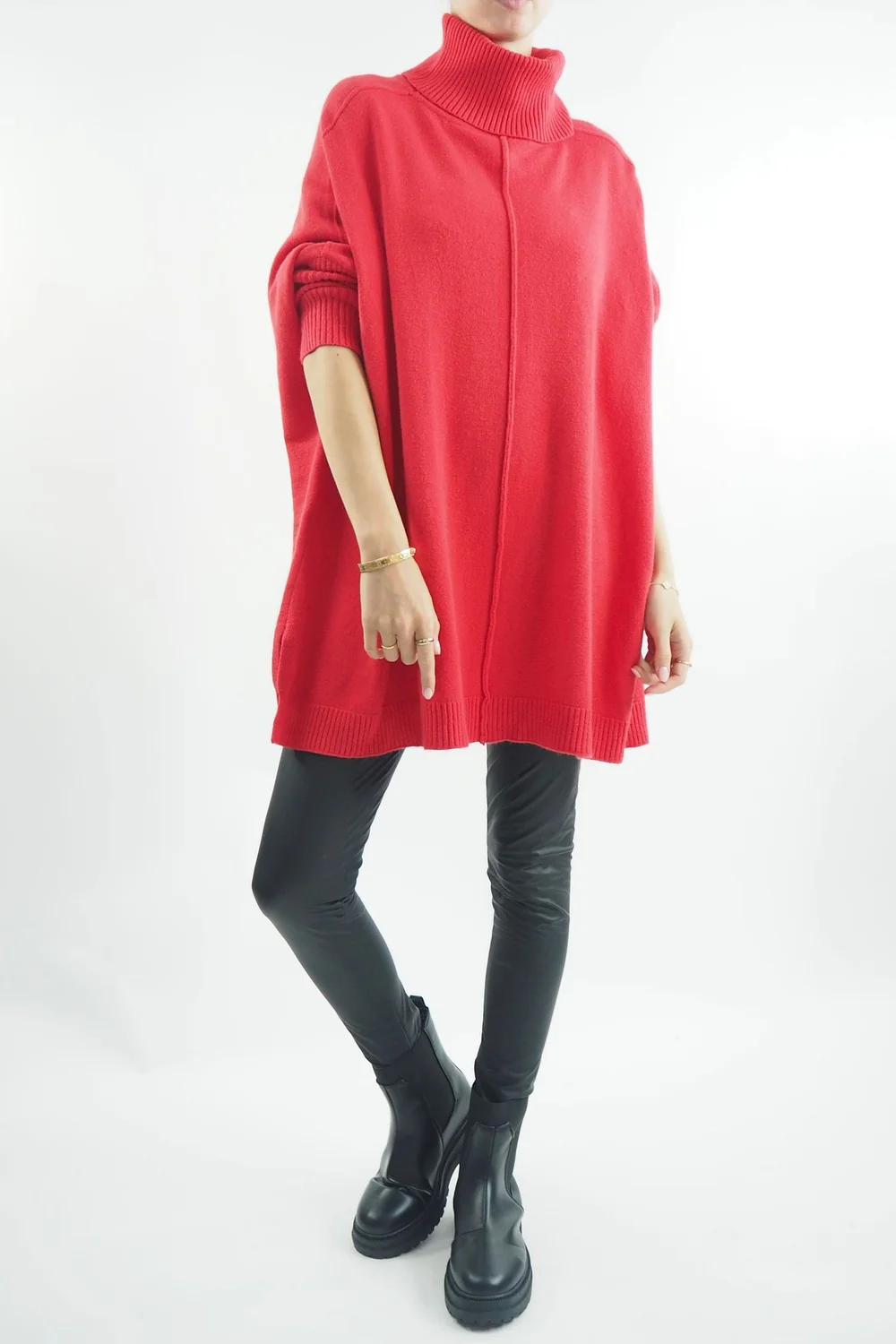 Made In Italy Conrad Classic Blanket Knit Top Rouge 3 Made In Italy Conrad Classic Blanket Knit Top Rouge