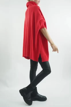 Made In Italy Conrad Classic Blanket Knit Top Rouge 7 Made In Italy Conrad Classic Blanket Knit Top Rouge -Fashion Women's Store made in italy conrad classic blanket knit rouge02.jpg