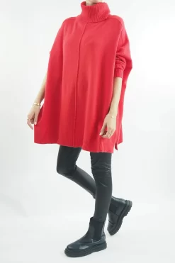 Made In Italy Conrad Classic Blanket Knit Top Rouge 9 Made In Italy Conrad Classic Blanket Knit Top Rouge -Fashion Women's Store made in italy conrad classic blanket knit rouge04.jpg