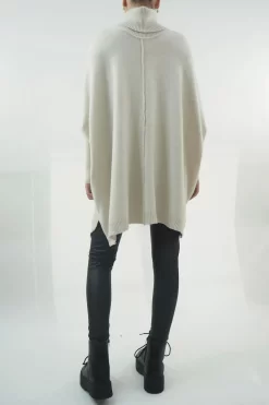 Made In Italy Conrad Classic Blanket Knit Top Stone -Fashion Women's Store made in italy conrad classic blanket knit stone03.jpg