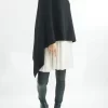 Made In Italy Conrad Seam Back Poncho Black / -Fashion Women's Store made in italy conrad seam back poncho black1.jpg