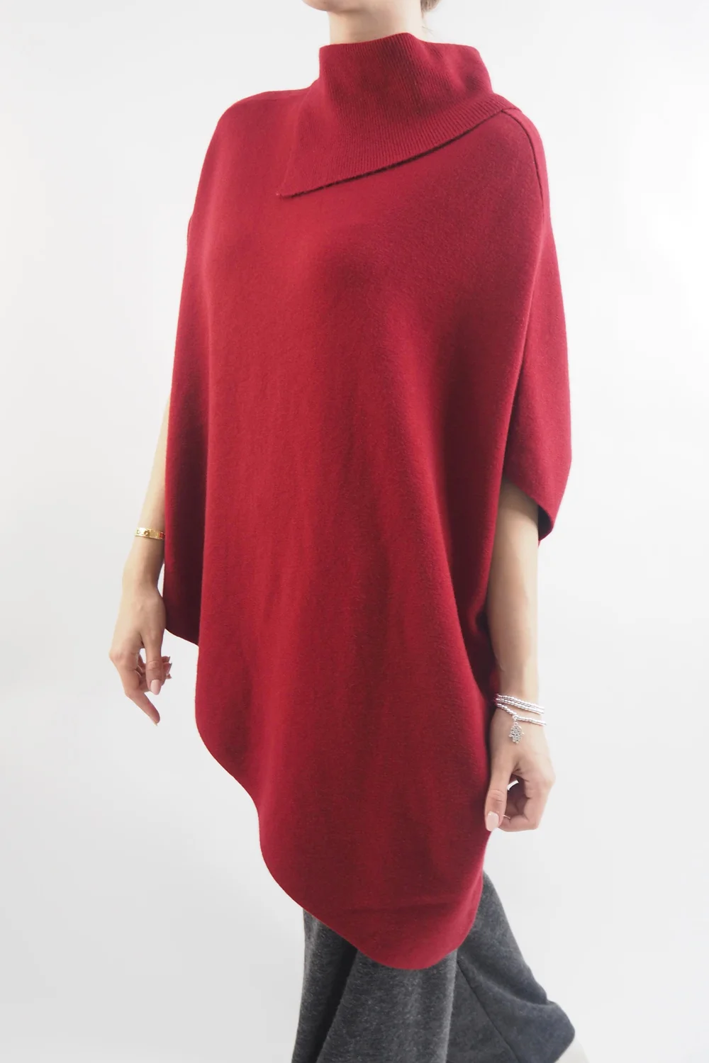 Made In Italy Conrad Tilt Knit Top Bordeaux 5 Made In Italy Conrad Tilt Knit Top Bordeaux - Image 3