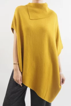 Made In Italy Conrad Tilt Knit Top Ochre