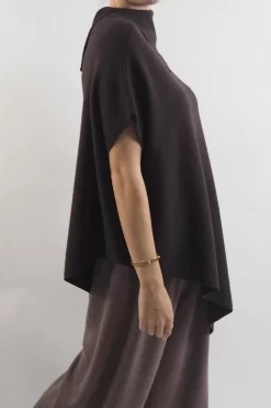 Made In Italy Conrad Tilt Knit Top Umber -Fashion Women's Store made in italy conrad tilt knit top umber 2.jpg