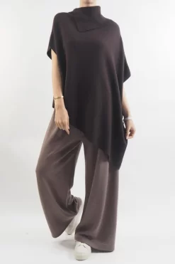 Made In Italy Conrad Tilt Knit Top Umber -Fashion Women's Store made in italy conrad tilt knit top umber 5.jpg