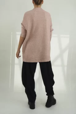 Made In Italy Conrad Turtle Ribby Knit Top Antique Rose -Fashion Women's Store made in italy conrad turtle ribby knit antique rose 3.jpg