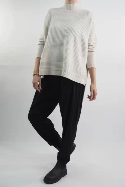 Made In Italy Conrad Turtle Ribby Knit Top Stone 9 Made In Italy Conrad Turtle Ribby Knit Top Stone -Fashion Women's Store made in italy conrad turtle ribby knit stone204.jpg