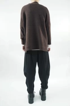 Made In Italy Conrad Turtle Ribby Knit Top Umber 8 Made In Italy Conrad Turtle Ribby Knit Top Umber -Fashion Women's Store made in italy conrad turtle ribby knit umber03.jpg