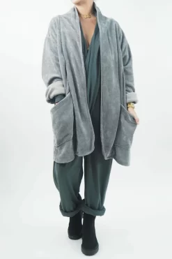 Made In Italy Dusk Longline Relaxed Blazer Storm