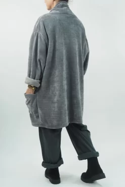 Made In Italy Dusk Longline Relaxed Blazer Storm -Fashion Women's Store made in italy dusk longline relaxed blazer storm03.jpg