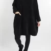 Made In Italy Dusk Pocketed Cowl Tunic Black 2 Made In Italy Dusk Pocketed Cowl Tunic Black -Fashion Women's Store made in italy dusk pocketed cowl tunic black.jpg