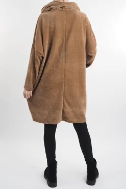 Made In Italy Dusk Pocketed Cowl Tunic Camel -Fashion Women's Store made in italy dusk pocketed cowl tunic camel3.jpg