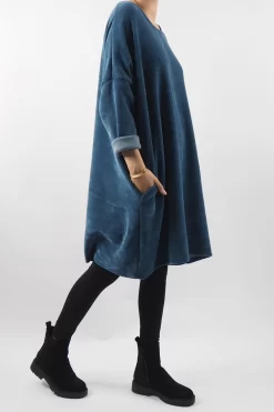 Made In Italy Dusk Sac Tunic Airforce -Fashion Women's Store made in italy dusk sac tunic airforce 2.jpg