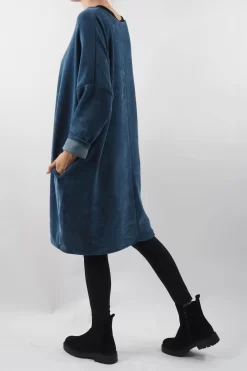 Made In Italy Dusk Sac Tunic Airforce -Fashion Women's Store made in italy dusk sac tunic airforce 3.jpg