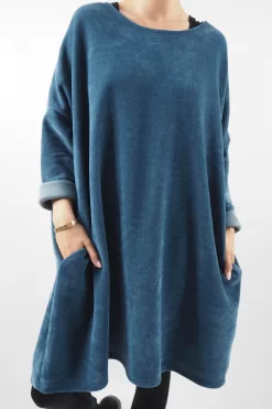 Made In Italy Dusk Sac Tunic Airforce -Fashion Women's Store made in italy dusk sac tunic airforce 4.jpg