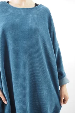 Made In Italy Dusk Sac Tunic Airforce -Fashion Women's Store made in italy dusk sac tunic airforce 5.jpg