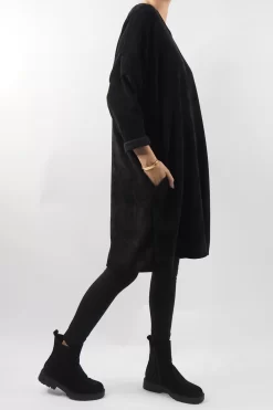 Made In Italy Dusk Sac Tunic Black *