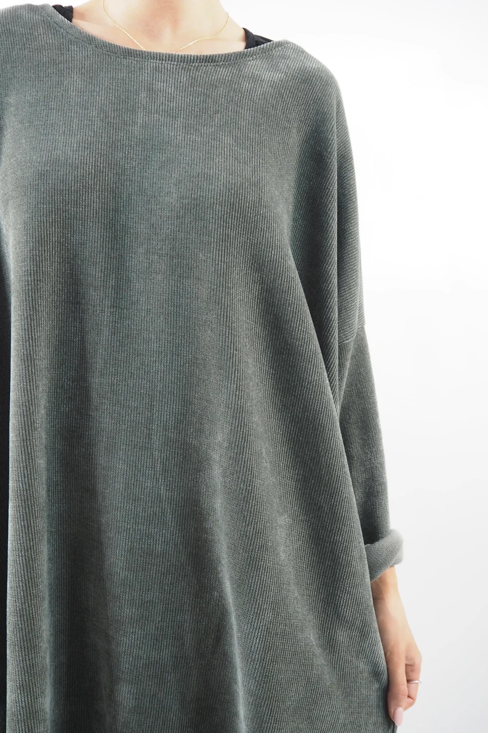 Made In Italy Dusk Sac Tunic Khaki 5 Made In Italy Dusk Sac Tunic Khaki - Image 3