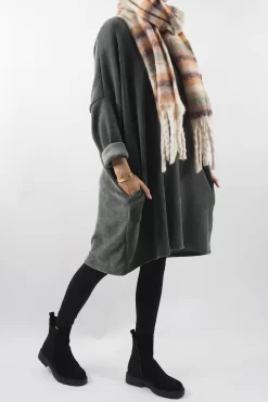 Made In Italy Dusk Sac Tunic Khaki 13 Made In Italy Dusk Sac Tunic Khaki -Fashion Women's Store made in italy dusk sac tunic khaki 6.jpg