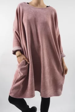 Made In Italy Dusk Sac Tunic Rose -Fashion Women's Store made in italy dusk sac tunic rose 4.jpg