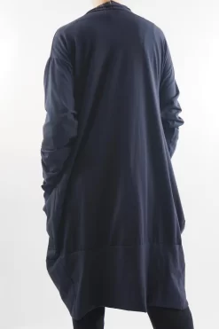 Made In Italy Edit Sloppy Jo Cocoon Cardigan Ink -Fashion Women's Store made in italy edit sloppy jo cocoon cardigan ink 003.jpg