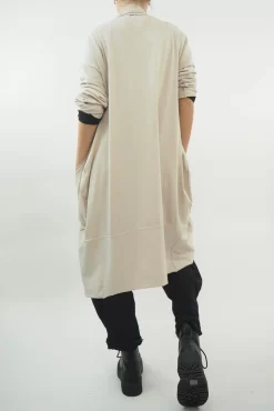 Made In Italy Edit Sloppy Jo Cocoon Cardigan Stone -Fashion Women's Store made in italy edit sloppy jo cocoon cardigan stone03.jpg