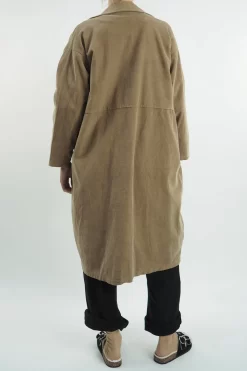 Made In Italy Edward Needlecord One Button Midi Jacket Tan -Fashion Women's Store made in italy edward needlecord one button midi jacket tan2.jpg