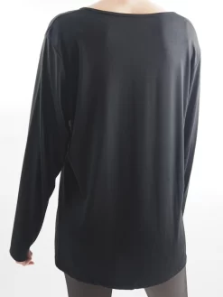 Made In Italy Fine Jersey Long Sleeve Top Black / -Fashion Women's Store made in italy fine jersey long sleeve top black203.jpg