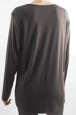 Made In Italy Fine Jersey Long Sleeve Top Brown -Fashion Women's Store made in italy fine jersey long sleeve top brown203.jpg