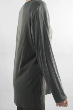 Made In Italy Fine Jersey Long Sleeve Top Khaki -Fashion Women's Store made in italy fine jersey long sleeve top khaki202.jpg