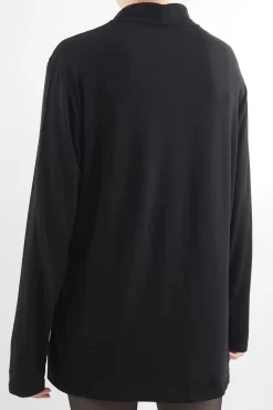 Made In Italy Fine Jersey Polo Neck Top Black -Fashion Women's Store made in italy fine jersey polo neck top black113.jpg