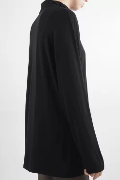 Made In Italy Fine Jersey Polo Neck Top Black -Fashion Women's Store made in italy fine jersey polo neck top black13.jpg