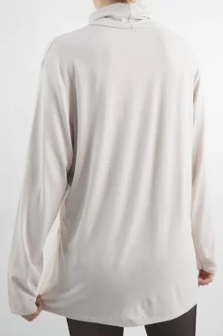 Made In Italy Fine Jersey Polo Neck Top Stone / -Fashion Women's Store made in italy fine jersey polo neck top stone13.jpg