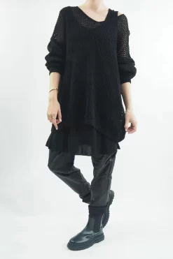 Made In Italy Fisherman Star Knit Black -Fashion Women's Store made in italy fisherman star knit black04.jpg