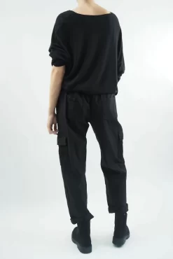 Made In Italy GiGi Cargo Magic Trouser Black 16 Made In Italy GiGi Cargo Magic Trouser Black -Fashion Women's Store made in italy gigi cargo magic trouser black07.jpg