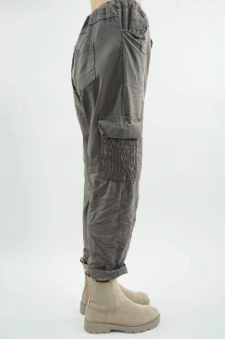 Made In Italy GiGi Cargo Magic Trouser Earth 11 Made In Italy GiGi Cargo Magic Trouser Earth -Fashion Women's Store made in italy gigi cargo magic trouser earth03.jpg